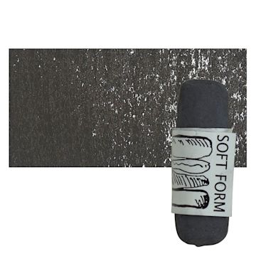Open in modal - Townsend Artists' Soft Form Pastel - Mars Black (Light) pastel and swatch