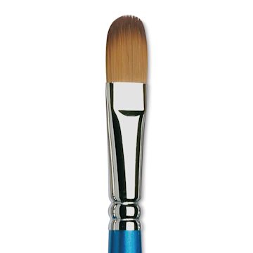 Open in modal - Winsor & Newton Cotman Watercolor Brush - Filbert, Short Handle, Size 1/2"