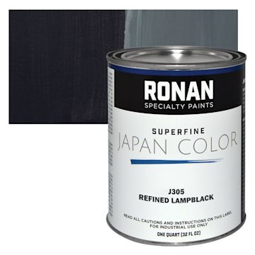 Open in modal - Ronan Superfine Japan Color - Refined Lamp Black - Can and Swatch
