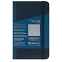 Fabriano Ecoqua Plus Fabric-Bound Notebook - Navy, 3-1/2" x 5-1/2", Dot Grid