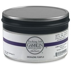 Gamblin Etching Ink - Dioxazine Purple, 1 lb
