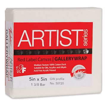 Open in modal - Fredrix Profile Cotton Canvas - 5" x 5", Gallerywrap