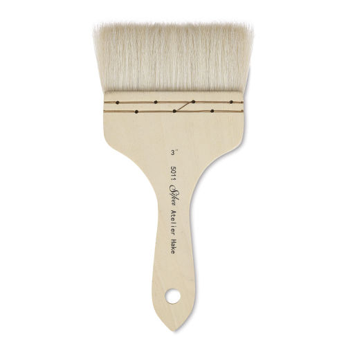3.875 Flat Hake Brush @ Raw Materials Art Supplies