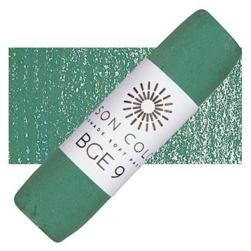 Open in modal - Unison Handmade Pastel - Blue Green Earth 9 pastel and swatch