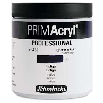 Open in modal - Schmincke Primacryl Professional Acrylic Paint - Indigo, 237 ml Jar