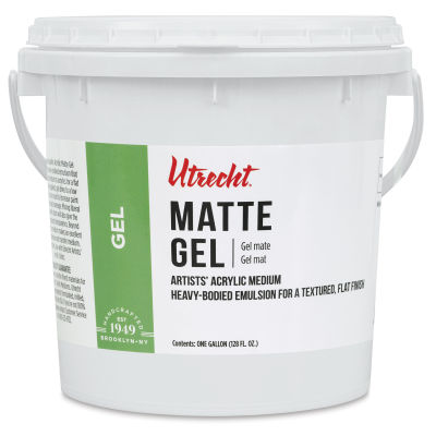 Utrecht Acrylic Medium - Gel Matte Medium, Gallon