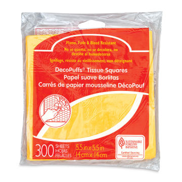 Pacon Decopuffs - Front of package of 300 Gold Sheets

