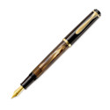 Pelikan M200 Fountain Pen - Brown Marble, Medium nib