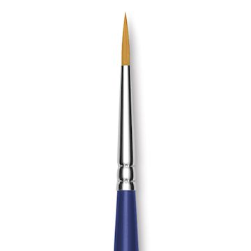 Open in modal - Blick Scholastic Short Handle Golden Taklon Brush - Round, Size 2 close up