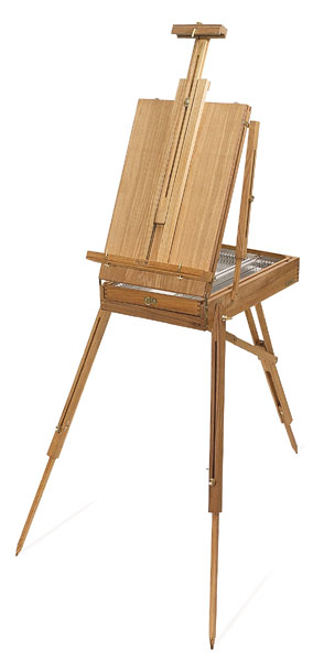 Falling in Art 4 Legs French Easel - Portable Plein Air Studio Easel Stand  with Bigger Storage Drawer, Full Size Sketchbox Travel Easel for Painting