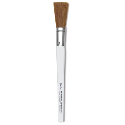 Bob Ross Synthetic and Bristle Blend Brush - Half-Size Round, Size 3/4