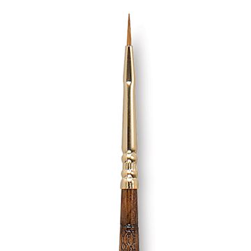 Open in modal - Escoda Reserva Kolinsky-Tajmyr Sable Brush - Filbert, Short Handle, Size 0 (close-up)