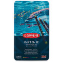 Derwent Inktense Pencil Set - Assorted Colors, Tin Box, Set of 12