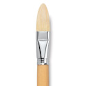 Escoda Clasico Chungking White Bristle Brush - Long Filbert, Long Handle, Size 24
