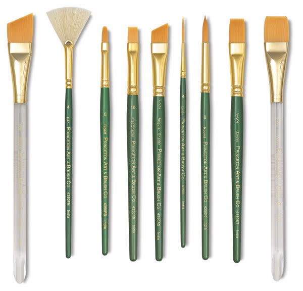 Princeton Lauren Series 4350 Golden Synthetic Brushes | BLICK Art Materials