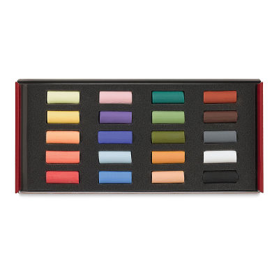 Blick Artists' Soft Pastel Half Stick Set - Assorted Colors, Set of 20 (inside package)