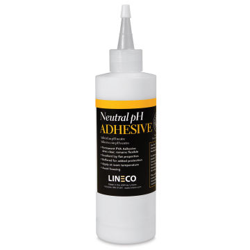 Lineco Neutral pH Adhesive - Front of 8 oz bottle shown