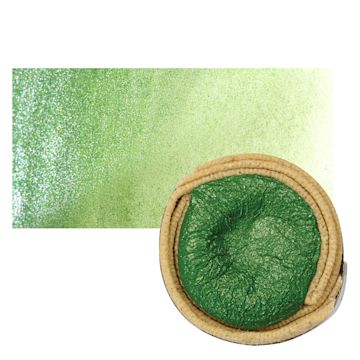 Open in modal - Beam Paints Watercolor Paintstone - Rainforest stone and swatch