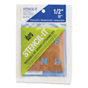 Oil Board Lettering Stencils - 1/2