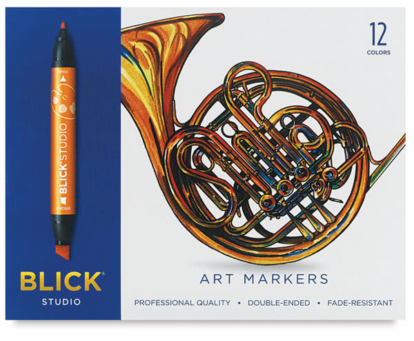 Blick Studio Marker Set - Assorted Colors, Set of 12 | BLICK Art Materials