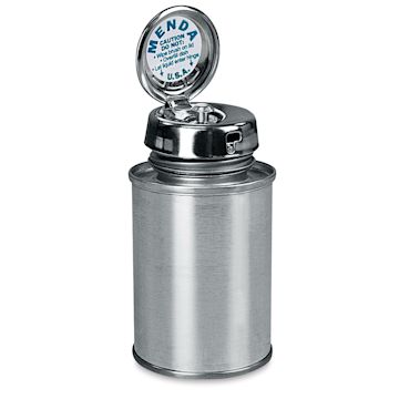 Open in modal - Menda Liquid Dispensers - Open metal Dispenser shown