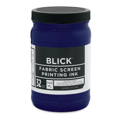 Blick Water-Base Acrylic Textile Screen Printing Ink - Blue Denim, Quart
