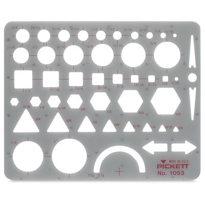 Chartpak Pickett Template - 1053i General Purpose Small | BLICK Art ...