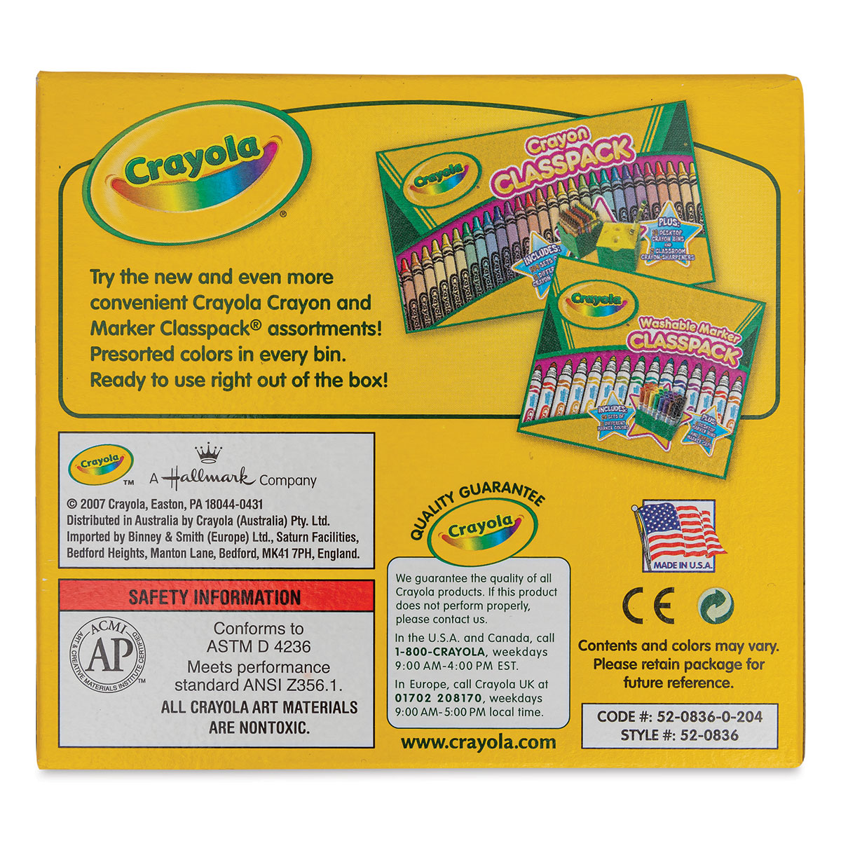 Crayon set 11x100 mm 12 pieces/blister Keyroad Wax Crayon mixed