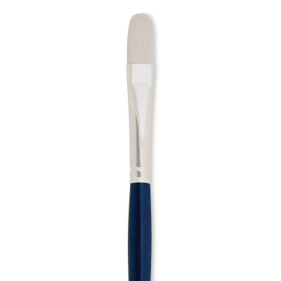 Silver Brush Bristlon Stiff White Synthetic Brush - Filbert, Size 6 (close-up)