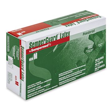 Open in modal - Glove Pack - Large, Latex, Powdered, Pkg of 100 - box standing upright