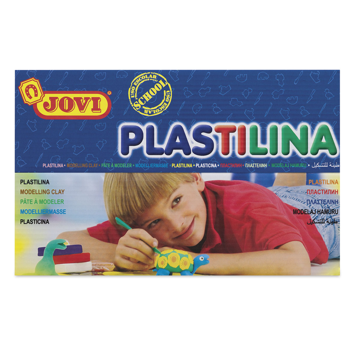 Jovi Plastilina Reusable and Non-Drying Modeling Clay; Nature Colors, 1.75  Oz. Bars, Set of 18, 3 Each of 6 Colors, Perfect for Arts and Crafts