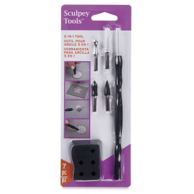Sculpey Tools 5-in-1 Clay Tool Set - Front of blister package