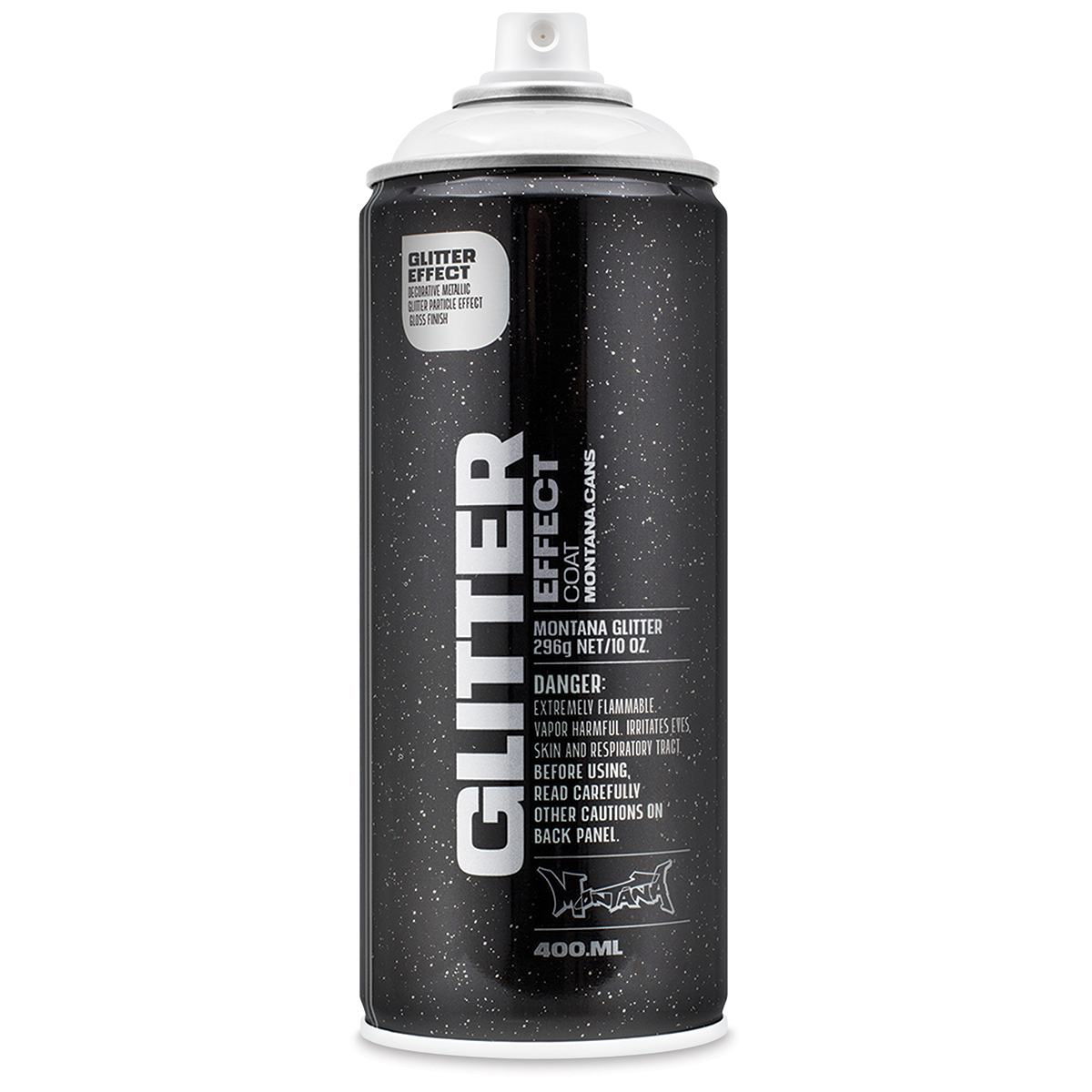 Montana Glitter Effect Spray Paint - Glitter Silver, 11 oz Can