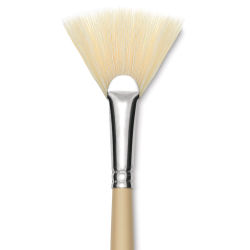 Robert Simmons Signet Brush - Fan Blender, Long Handle, Size 8