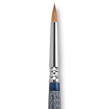 Open in modal - Escoda Optimo Kolinsky Sable Brush - Detailer Round, Short Handle, Size 6 close up