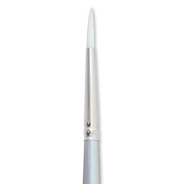 Open in modal - Silver Brush Silverwhite Synthetic Brush - Round, Short Handle, Size 4 close up