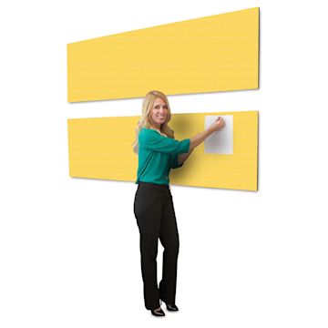 Open in modal - Screenflex Acoustical Panel - 90" x 22", Primary Yellow