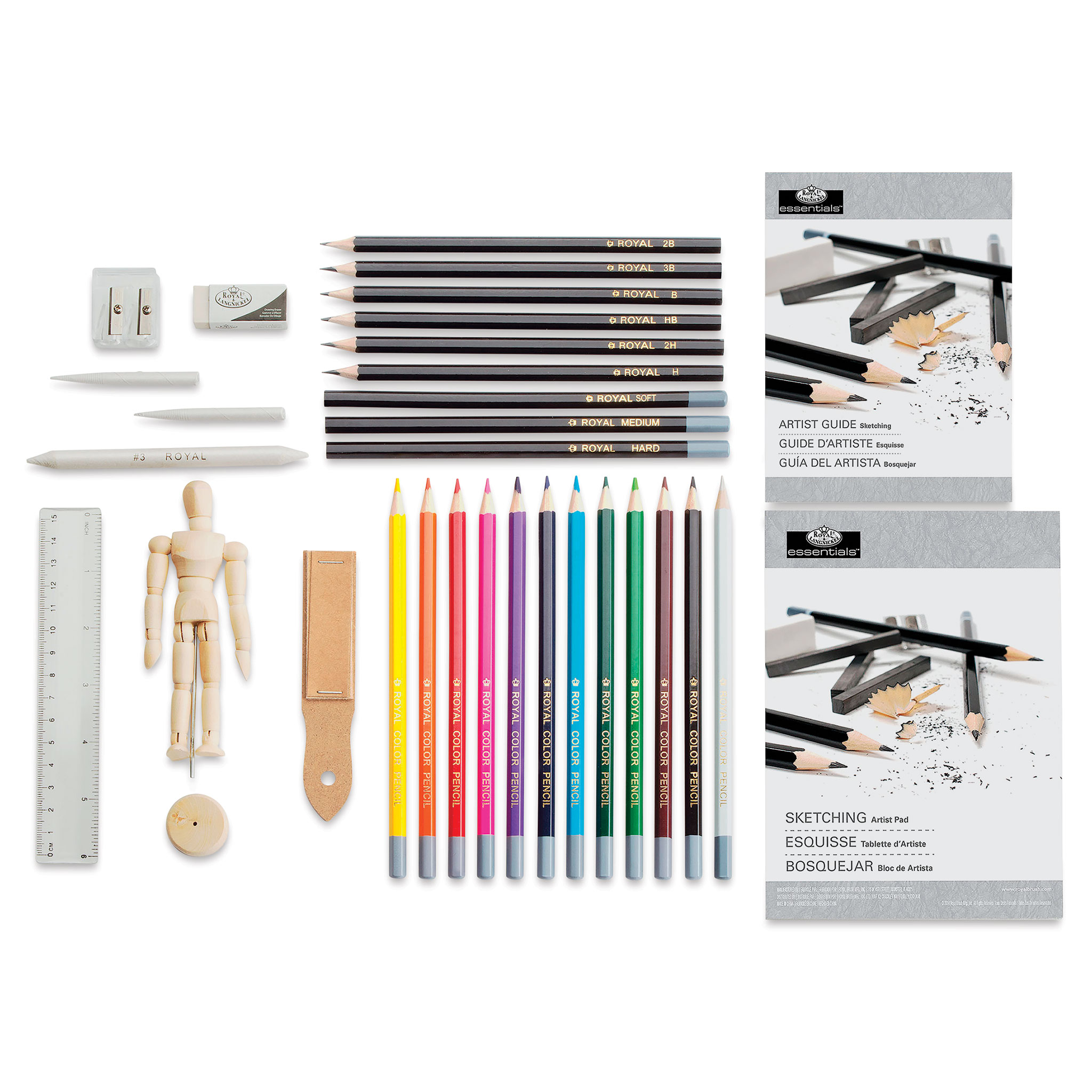 Royal & Langnickel Essentials Sketching Set, Teen, Adult Sketching Art Set,  21Pc