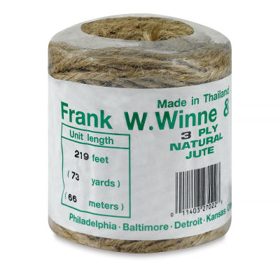 Frank Winne and Son Jute Twine - Natural, Tube, 3-Ply, 219 ft