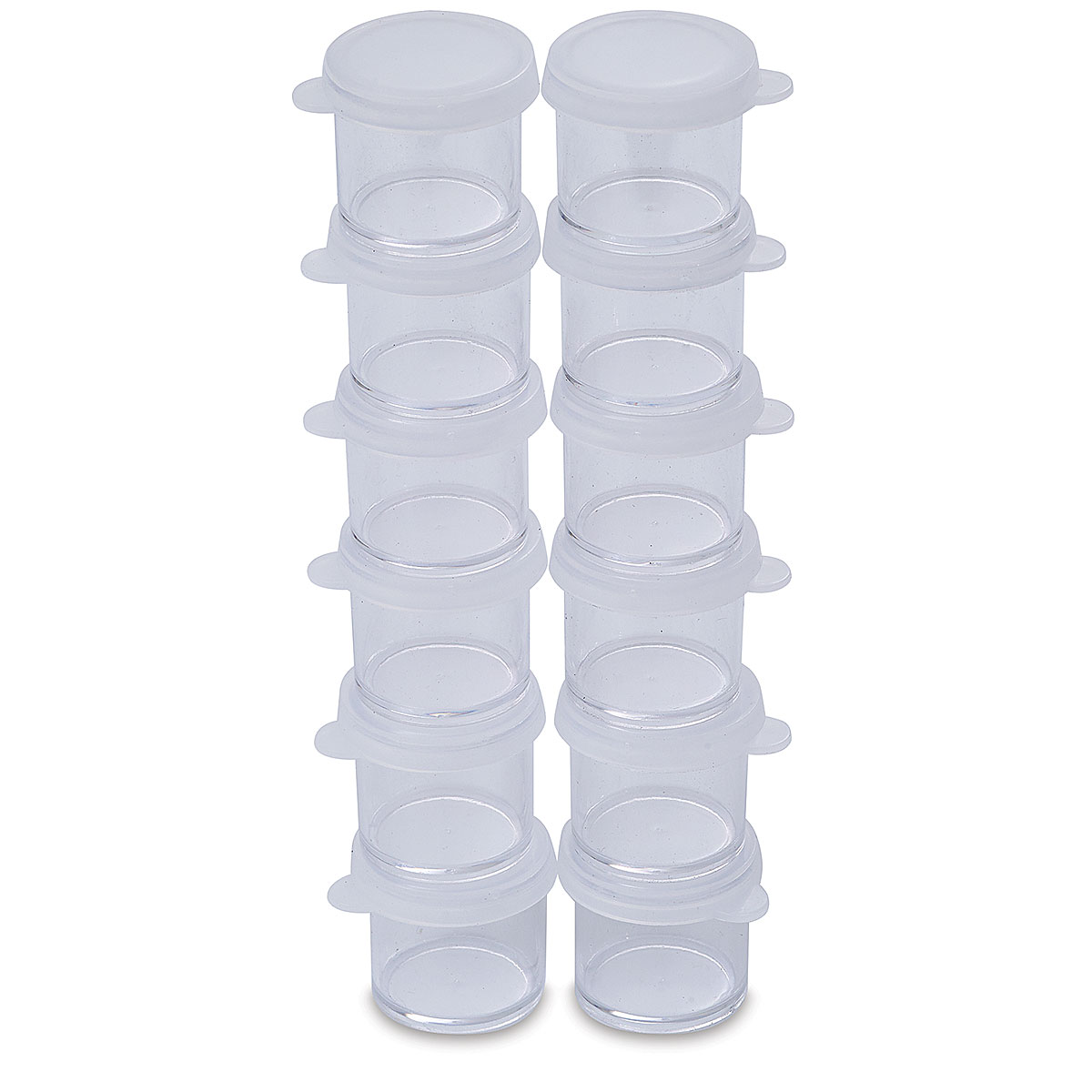 Richeson Clear Plastic Storage Container Multi-Pack - 1/4 oz, Removable  Lid, Pkg of 12