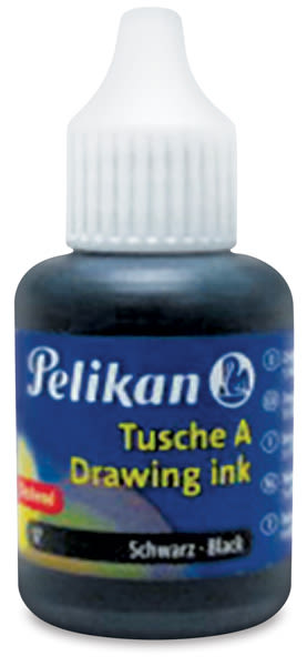 Pelikan Tusche A Drawing Ink - Front of 1 oz bottle
