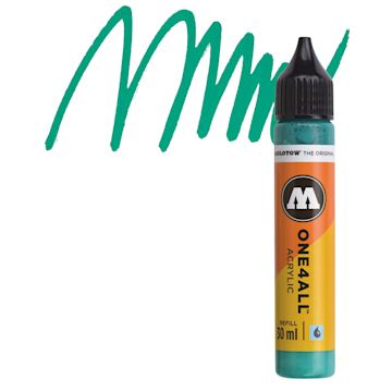 Open in modal - Molotow One4All Acrylic Marker Refill - 30 ml, Lagoon Blue and swatch