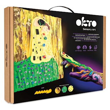 Open in modal - Okto Sensory Art DIY 3D Clay Painting Kit - The Kiss - front of packaging