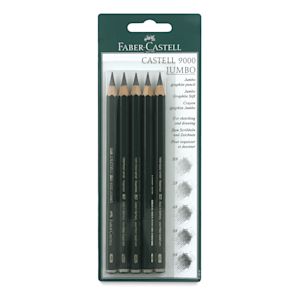 Faber-Castell 9000 Jumbo Pencils, Set of 5 | BLICK Art Materials