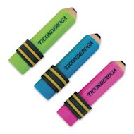 Ticonderoga Neon Pencil Shaped Erasers