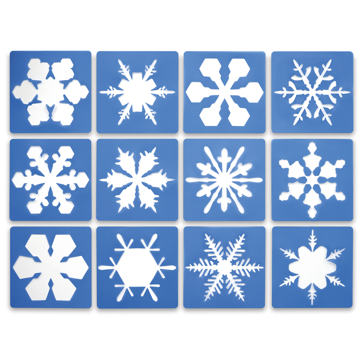 Roylco Super Snowflake Stencil, 8 - 12 pack