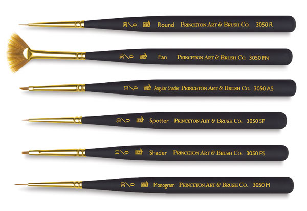 Princeton Mini Detailer Series 3050 Synthetic Brushes