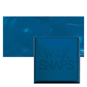 Enkaustikos Wax Snaps Encaustic Paints - Cobalt Turquoise Blue, 40 ml cake