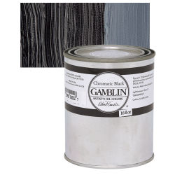 Gamblin Artist's Oil Color - Chromatic Black, 16 oz Can