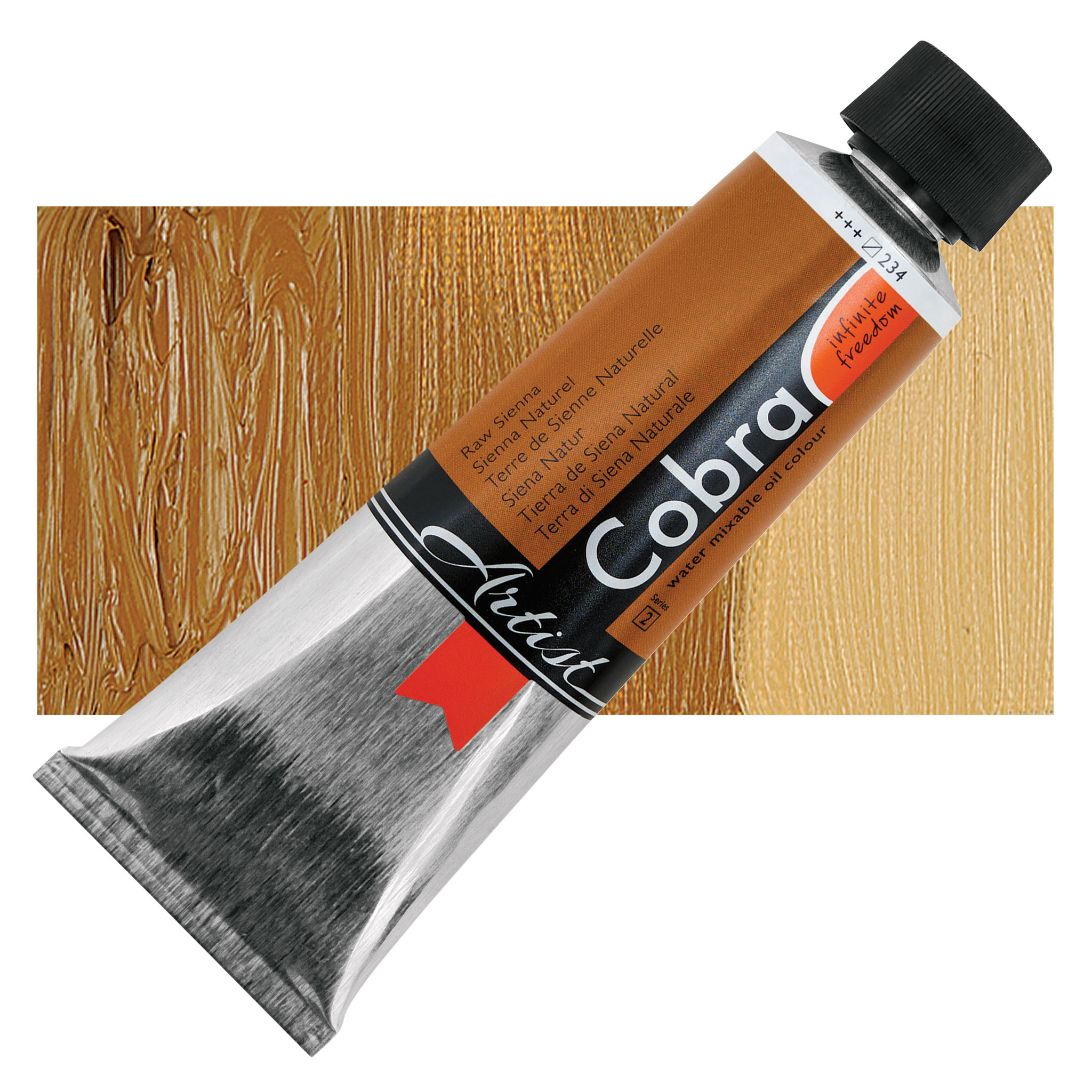 Royal Talens Cobra Water Mixable Oil Color - Raw Sienna, 150 ml tube